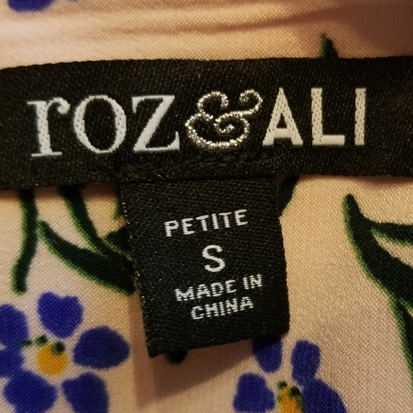 ROZ & ALI Ladies Floral Dress In Petite Small - Picture 4 of 7